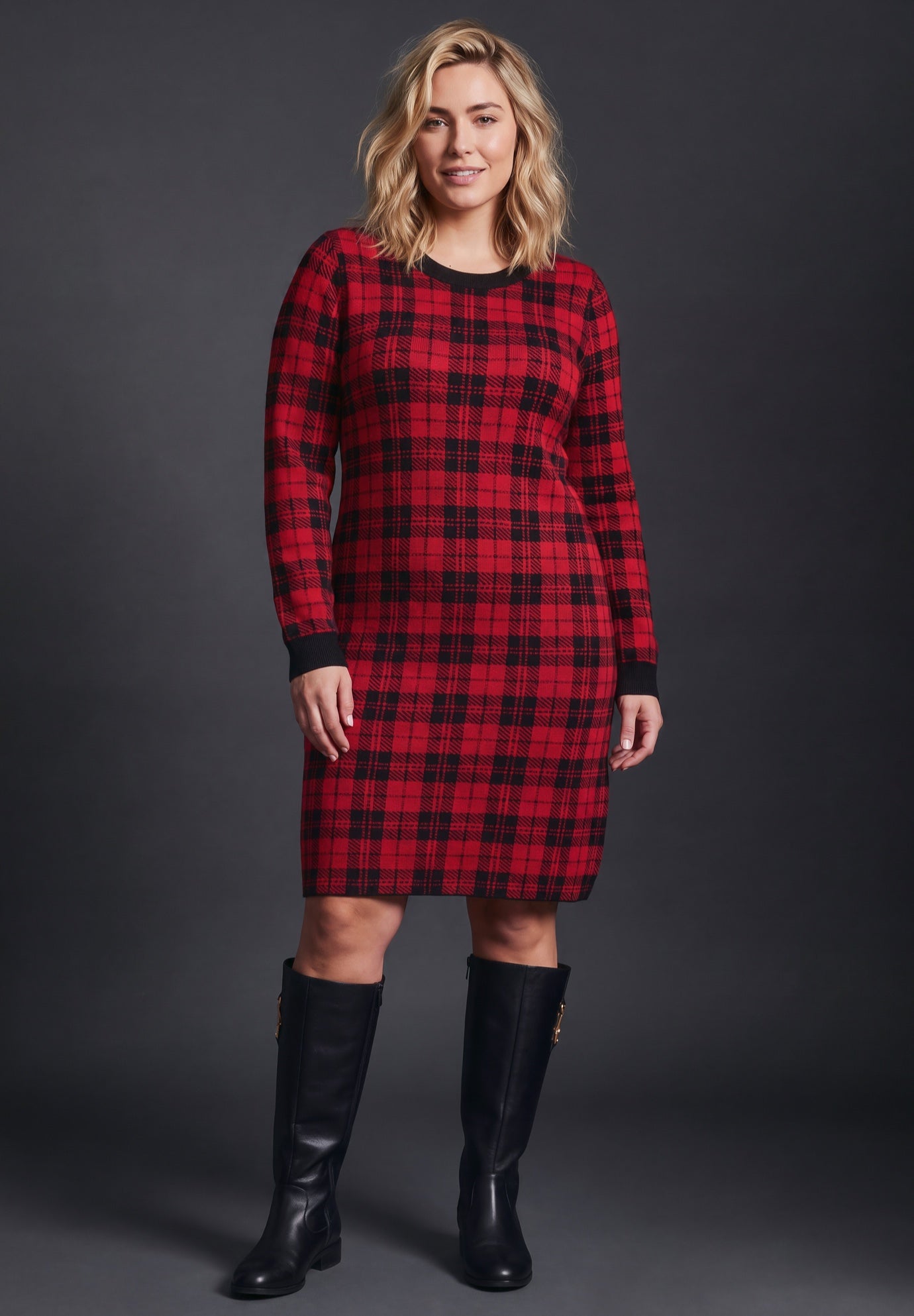 Calista Crewneck Sweater Dress image number 0