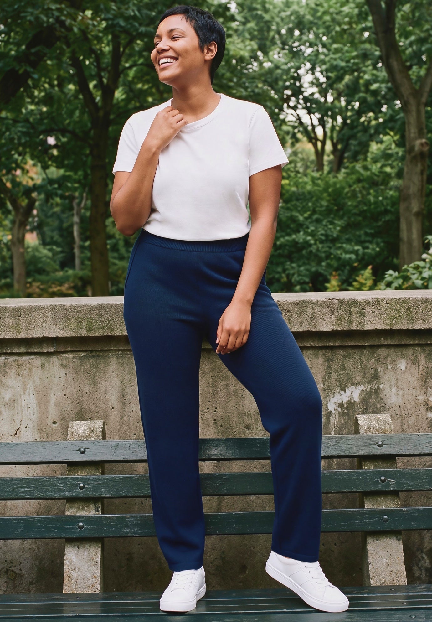 Sweater Knit Straight Leg Pant image number 0