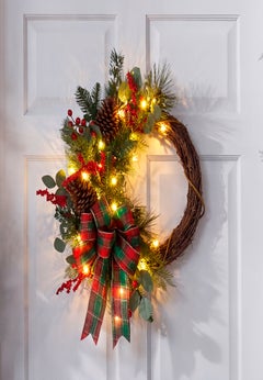 24"H Pre-lit Celeste Wreath
