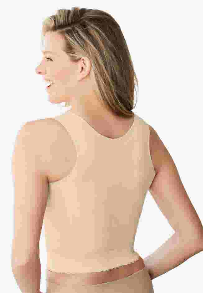 Front-Close Longline Wireless Posture Bra image number 1