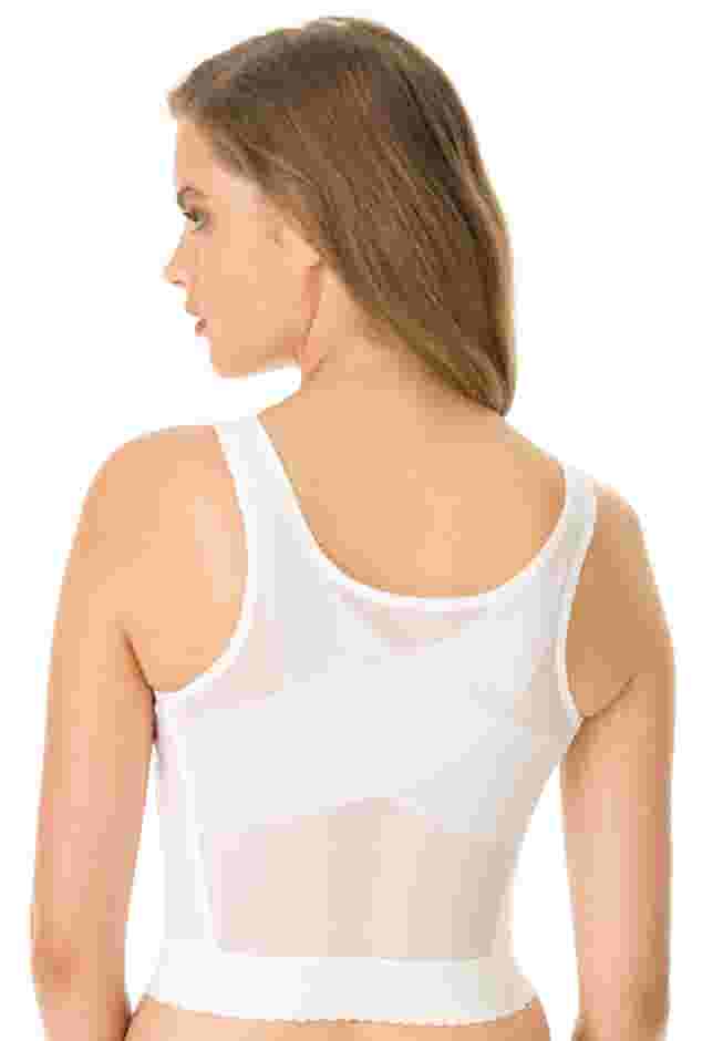 Front-Close Longline Wireless Posture Bra image number 1