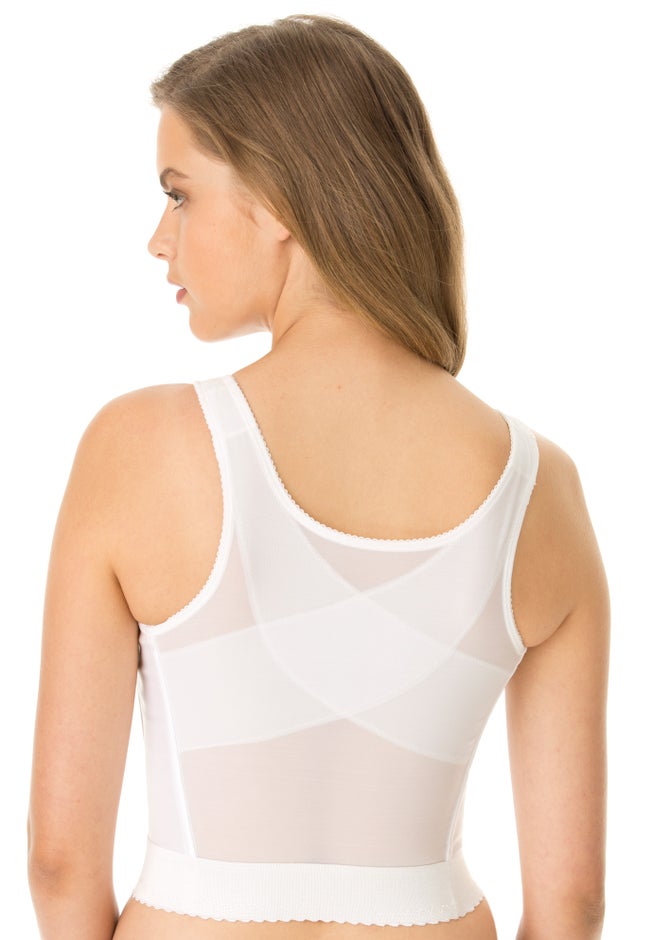 Front-Close Longline Wireless Posture Bra image number 1