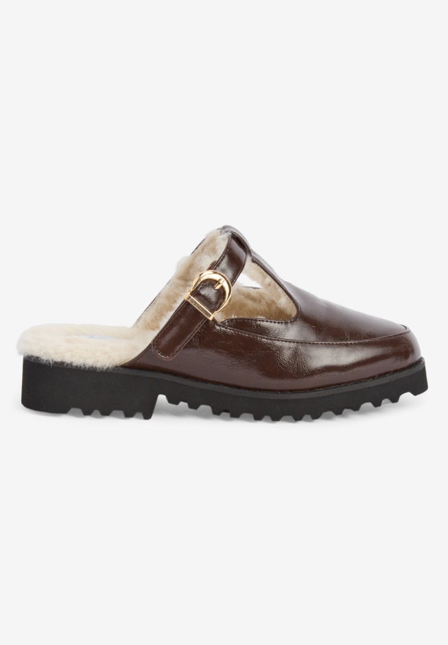 The Mabel Fur Lined Slip-On Mule image number 3