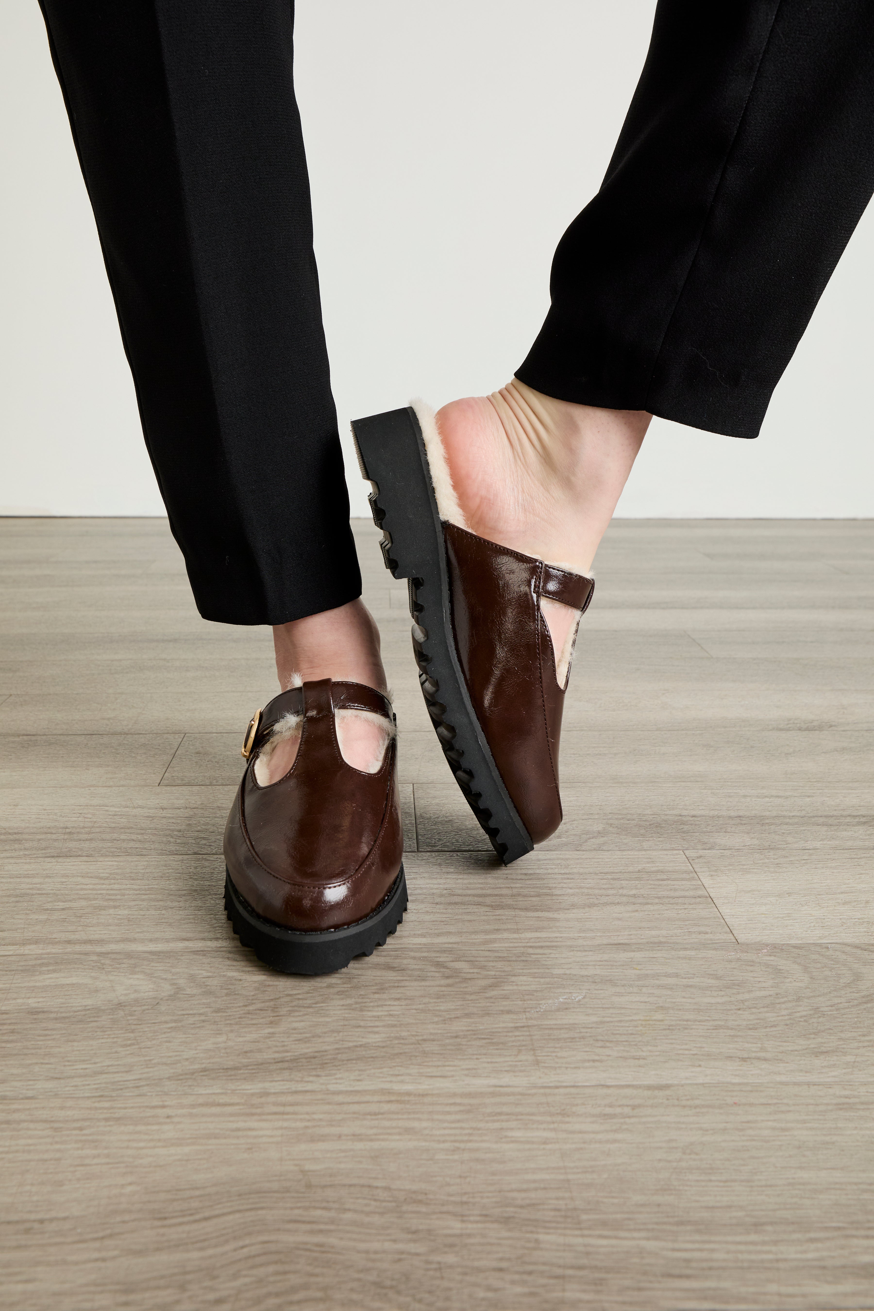 The Mabel Fur Lined Slip-On Mule image number 6