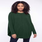 Scoopneck Long Sleeve Pullover Poncho Sweater image number 0