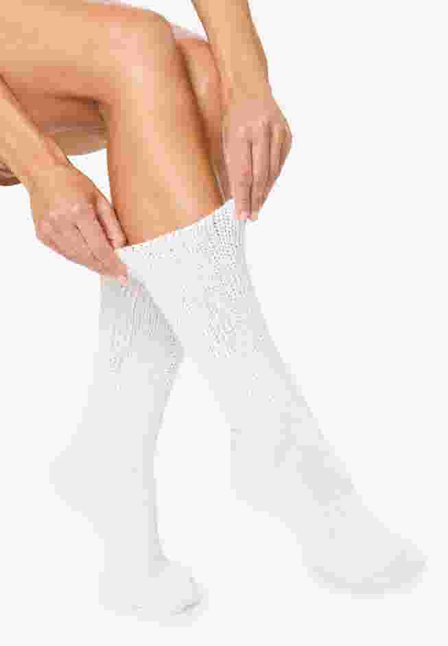 2-Pack Open Weave Extra Wide Socks image number 0