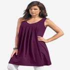 Ultimate Pleated Tunic Tank image number null