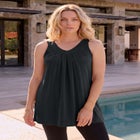 Plus Size Ultimate Pleated Tunic Tank image number 0