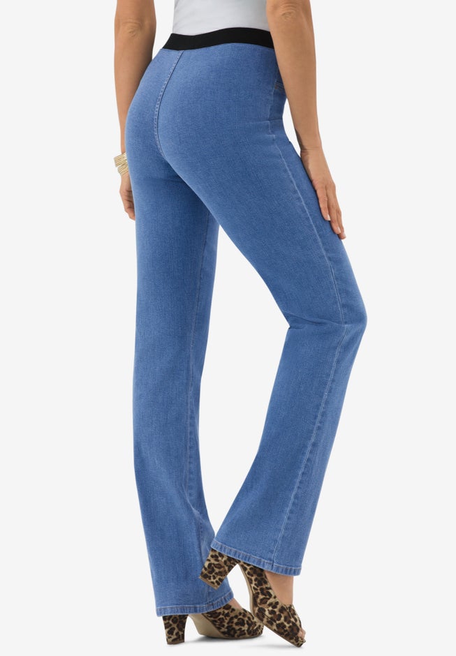 Plus Size Invisible Stretch® All Day Bootcut Jean image number 1
