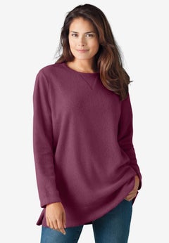 Crewneck Ultra Soft Sherpa Sweatshirt
