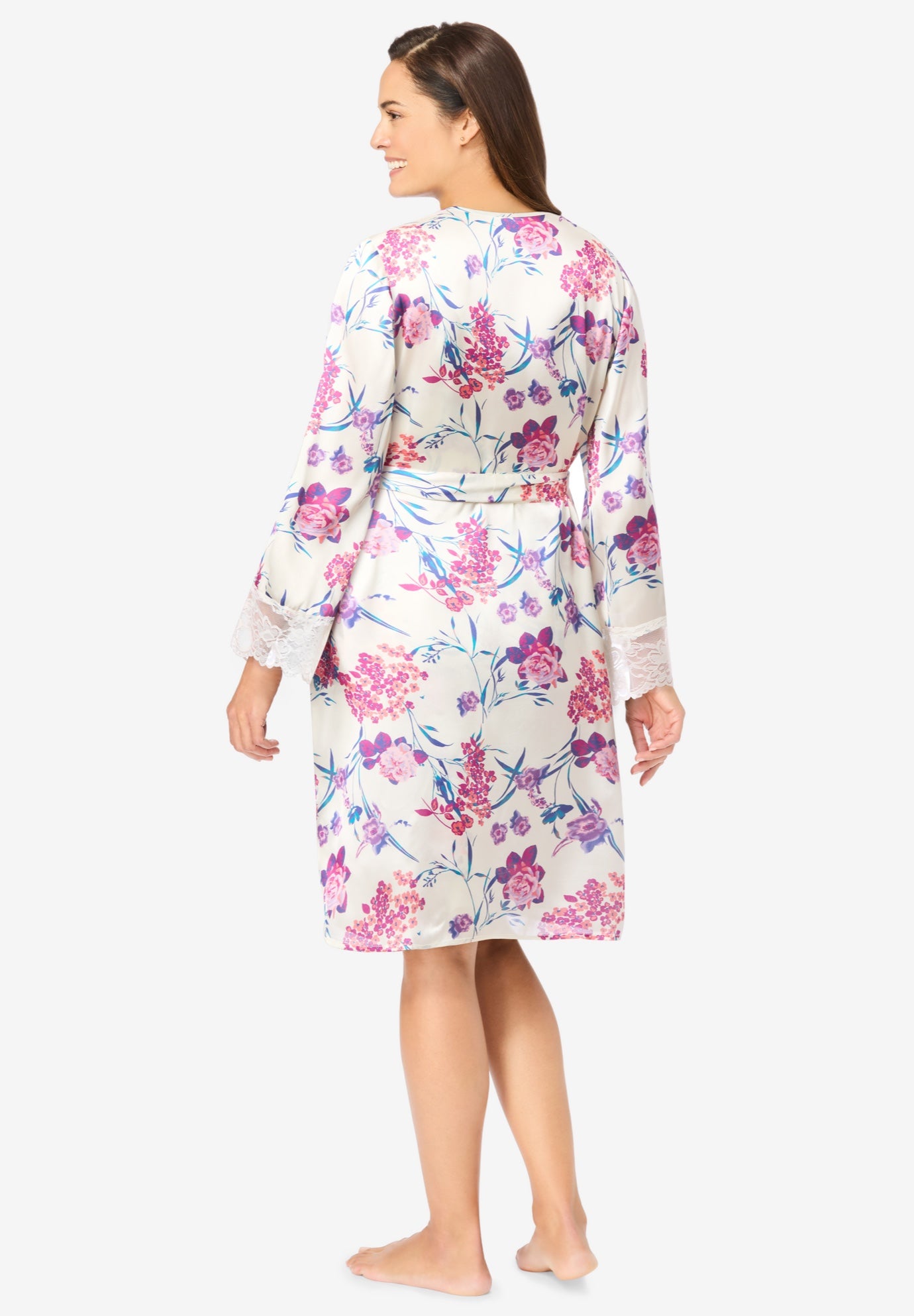 The Luxe Satin Short Peignoir Set image number 1