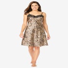 The Luxe Satin Short Peignoir Set image number null