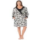 The Luxe Satin Short Peignoir Set image number null