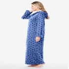 Long Hooded Fleece Sweatshirt Robe image number null