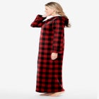 Long Hooded Fleece Sweatshirt Robe image number null