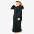 Long Hooded Fleece Sweatshirt Robe image number null