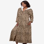 Long Hooded Fleece Sweatshirt Robe image number 0