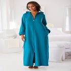 Long Hooded Fleece Sweatshirt Robe image number null