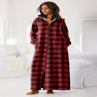 Long Hooded Fleece Sweatshirt Robe image number null
