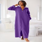 Long Hooded Fleece Sweatshirt Robe image number null
