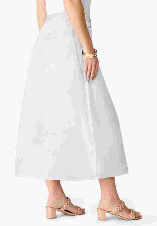 Plus Size Easy-Wear A-Line Skirt image number 2