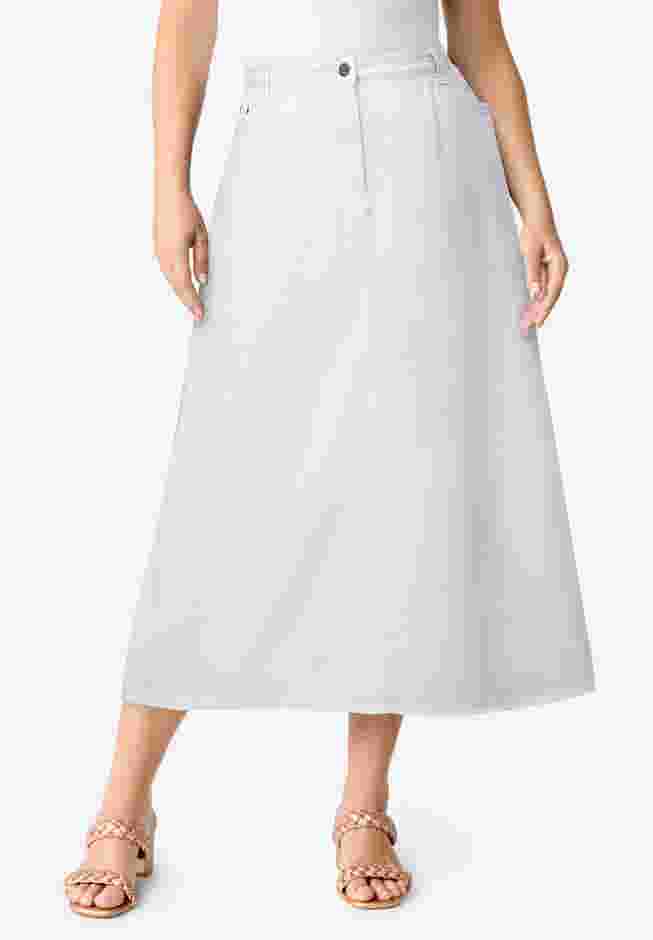 Plus Size Easy-Wear A-Line Skirt image number 0
