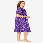 Short Floral Print Cotton Gown image number 2