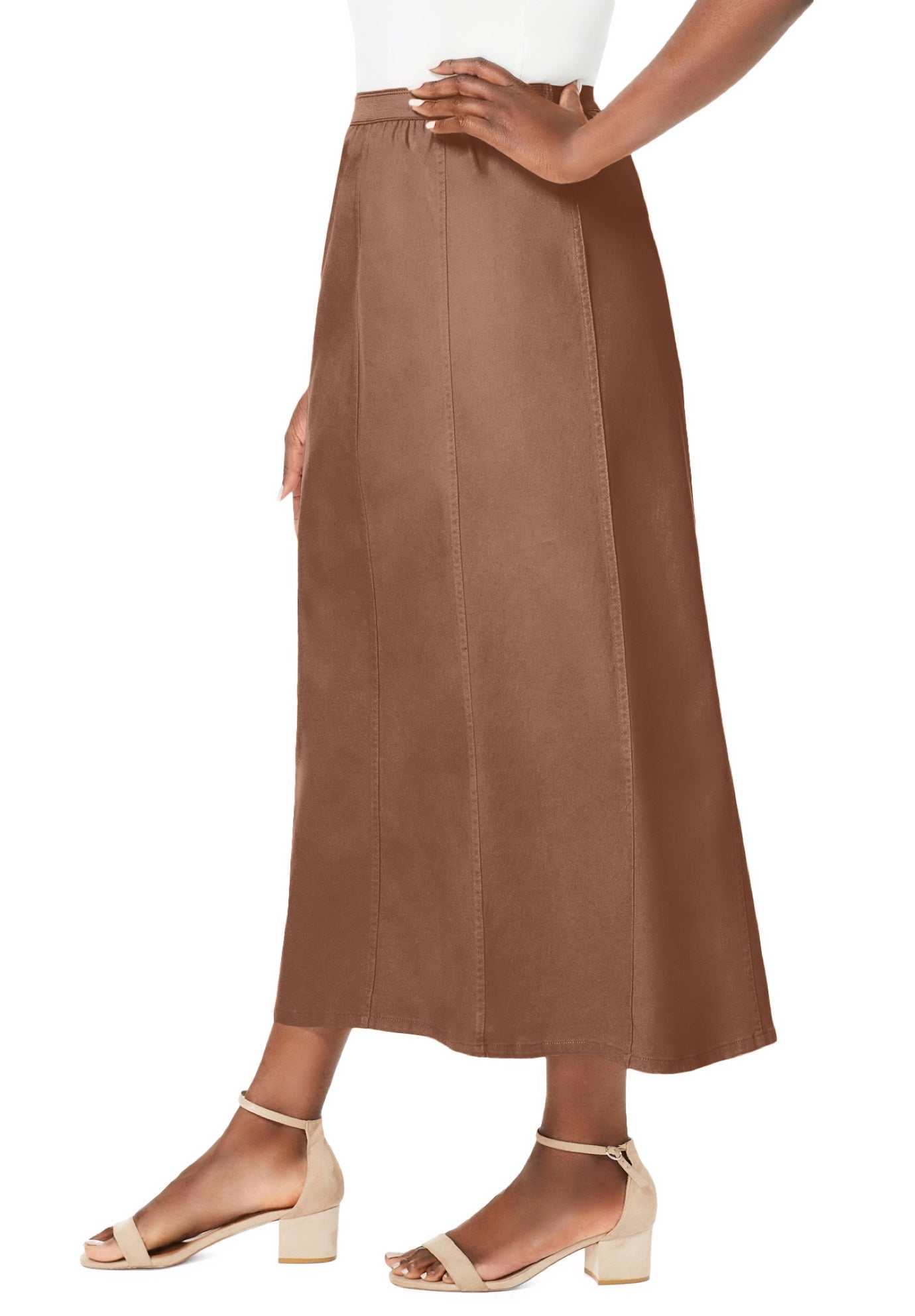 Stretch Denim Jegging Skirt image number 2