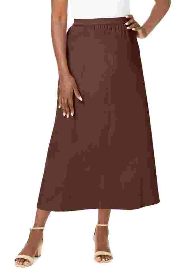 Stretch Denim Jegging Skirt image number 0