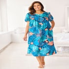 Short Print Shirred Lounger image number null