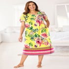 Short Print Shirred Lounger image number null