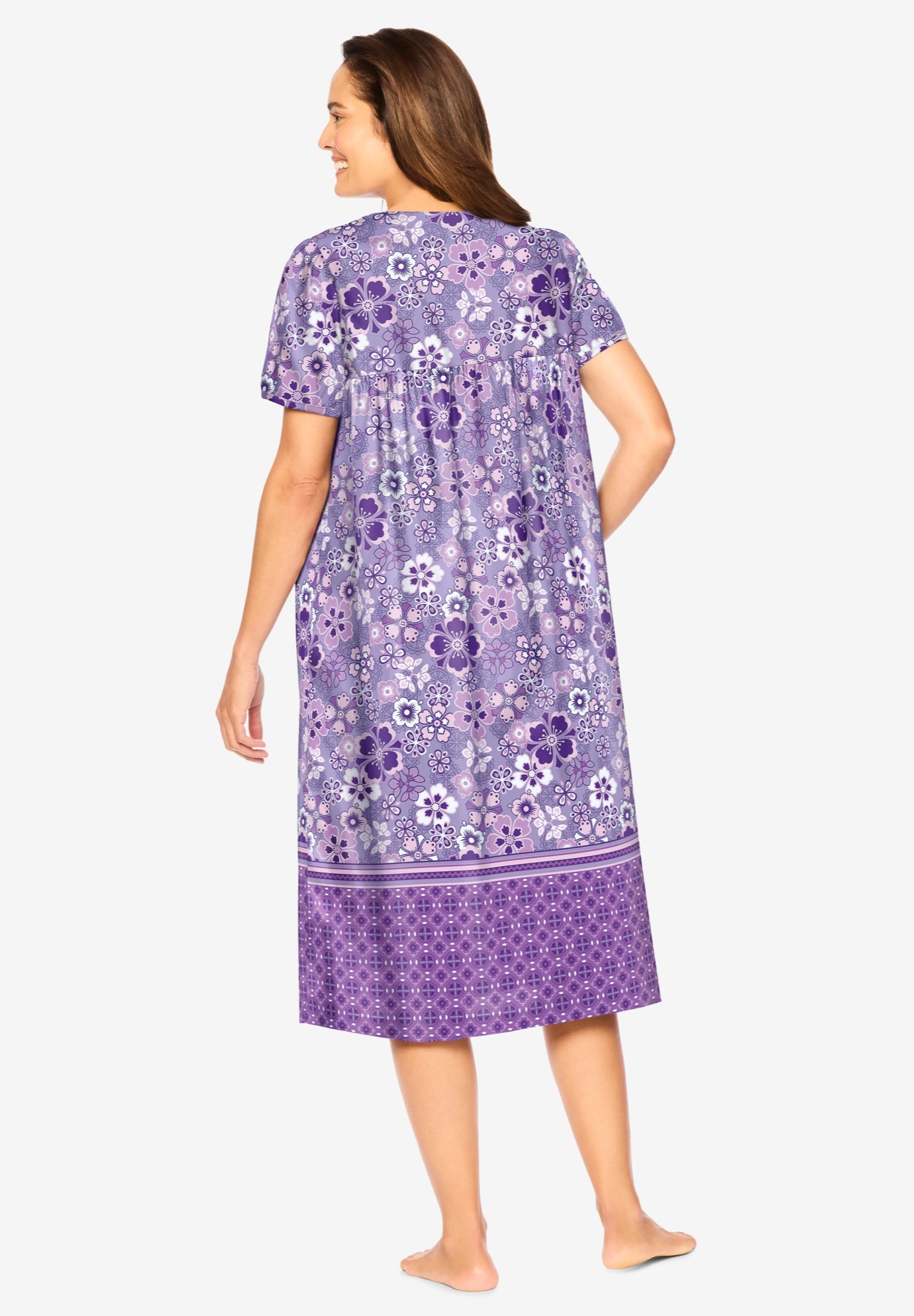 Short Print Shirred Lounger image number 1