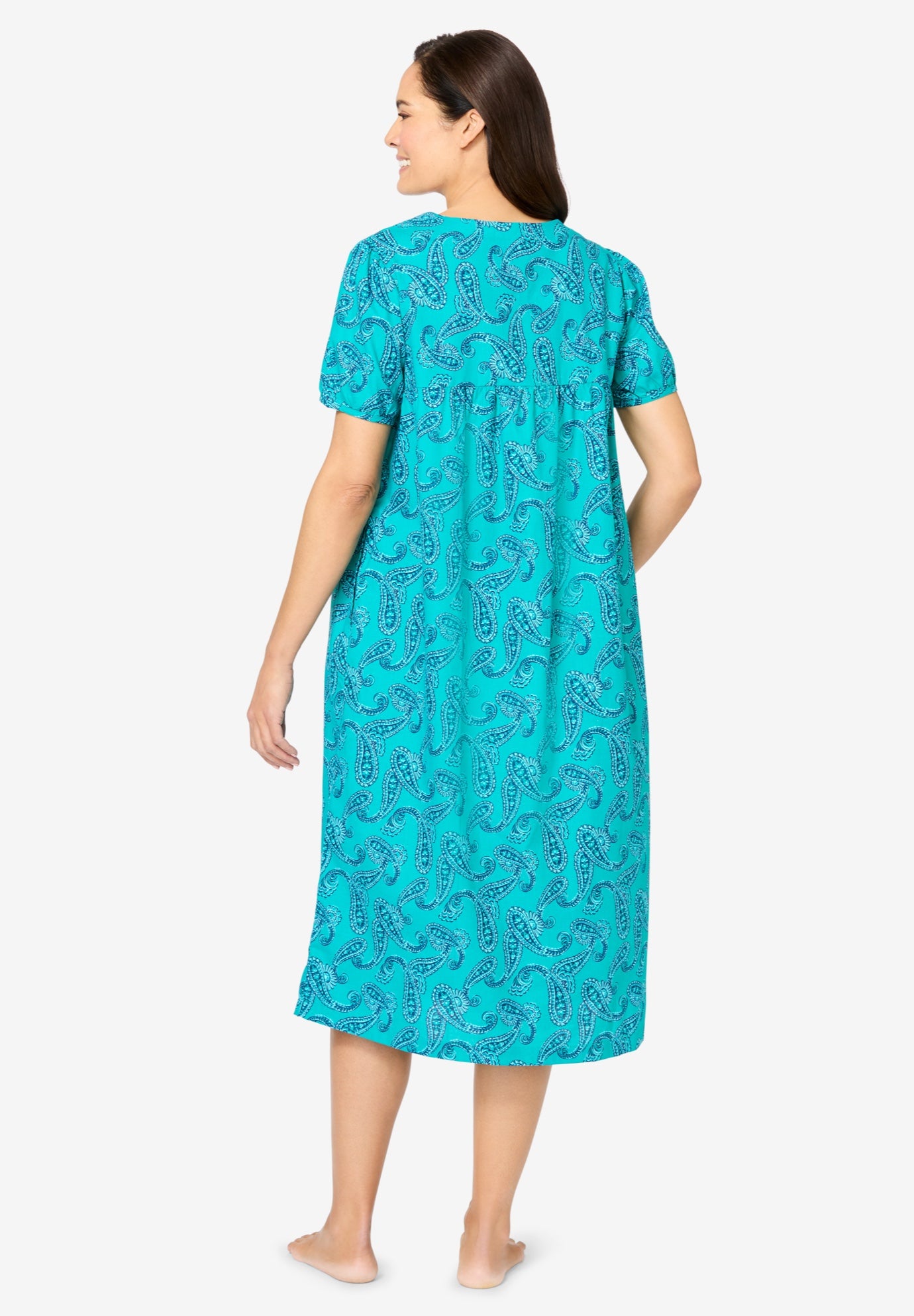 Short Print Shirred Lounger image number 1