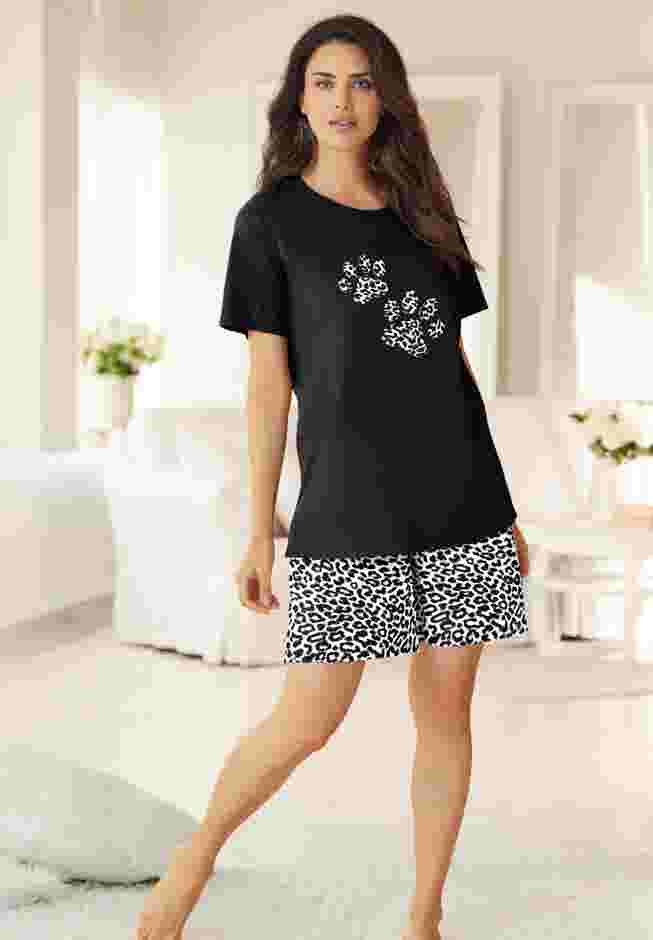 Knit PJ Short Set image number 4