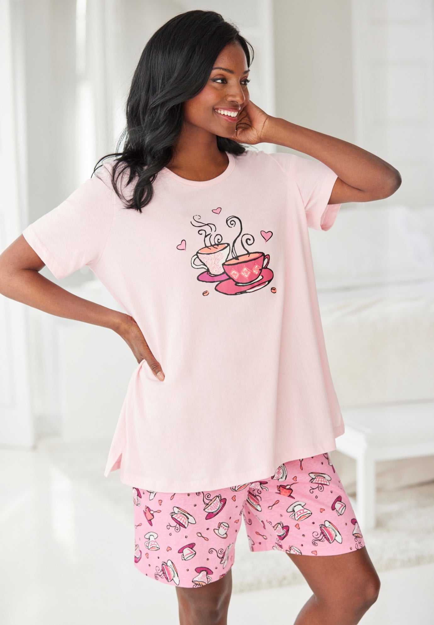 Knit PJ Short Set image number 5