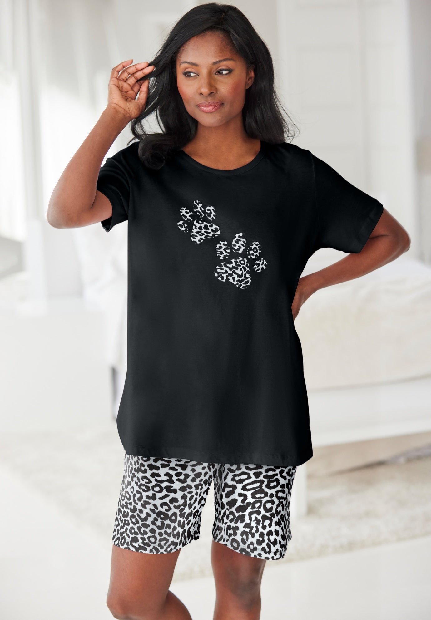 Knit PJ Short Set image number 0