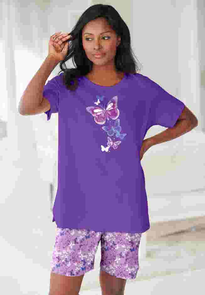 Knit PJ Short Set image number 0
