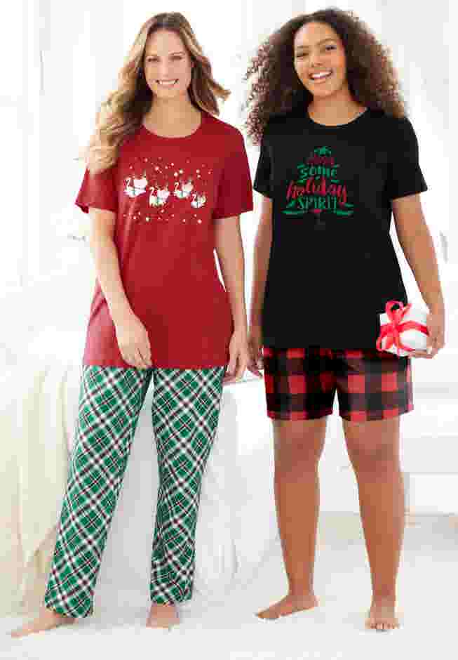 Graphic Tee PJ Set image number 7