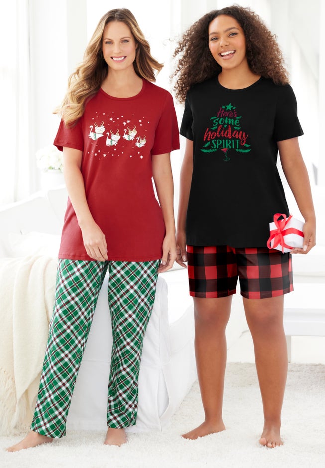 Graphic Tee PJ Set image number 7