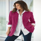 Plus Size Relaxed Boyfriend Blazer image number null