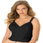 Front-Close Wireless Longline Posture Bra image number null