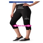 Stretch-Cotton Knit Pull-On Capri Leggings image number null