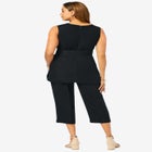 2-Piece Linen Capri Set image number null