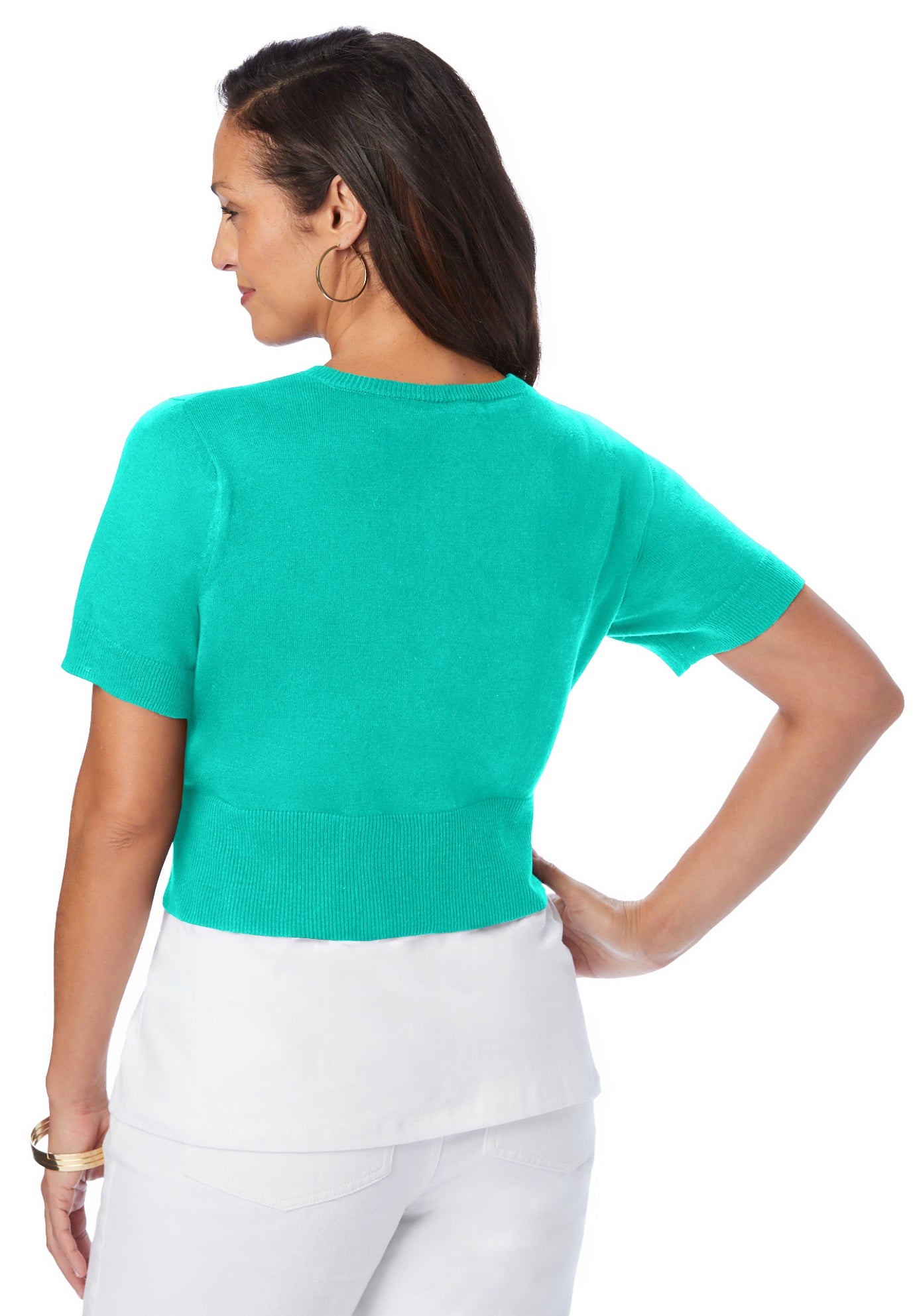 Jewel-Neck Shrug image number 1