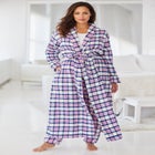 Long Flannel Robe  image number null