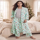 Long Flannel Robe image number 6