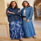 Flowing Crinkled Maxi Skirt image number null