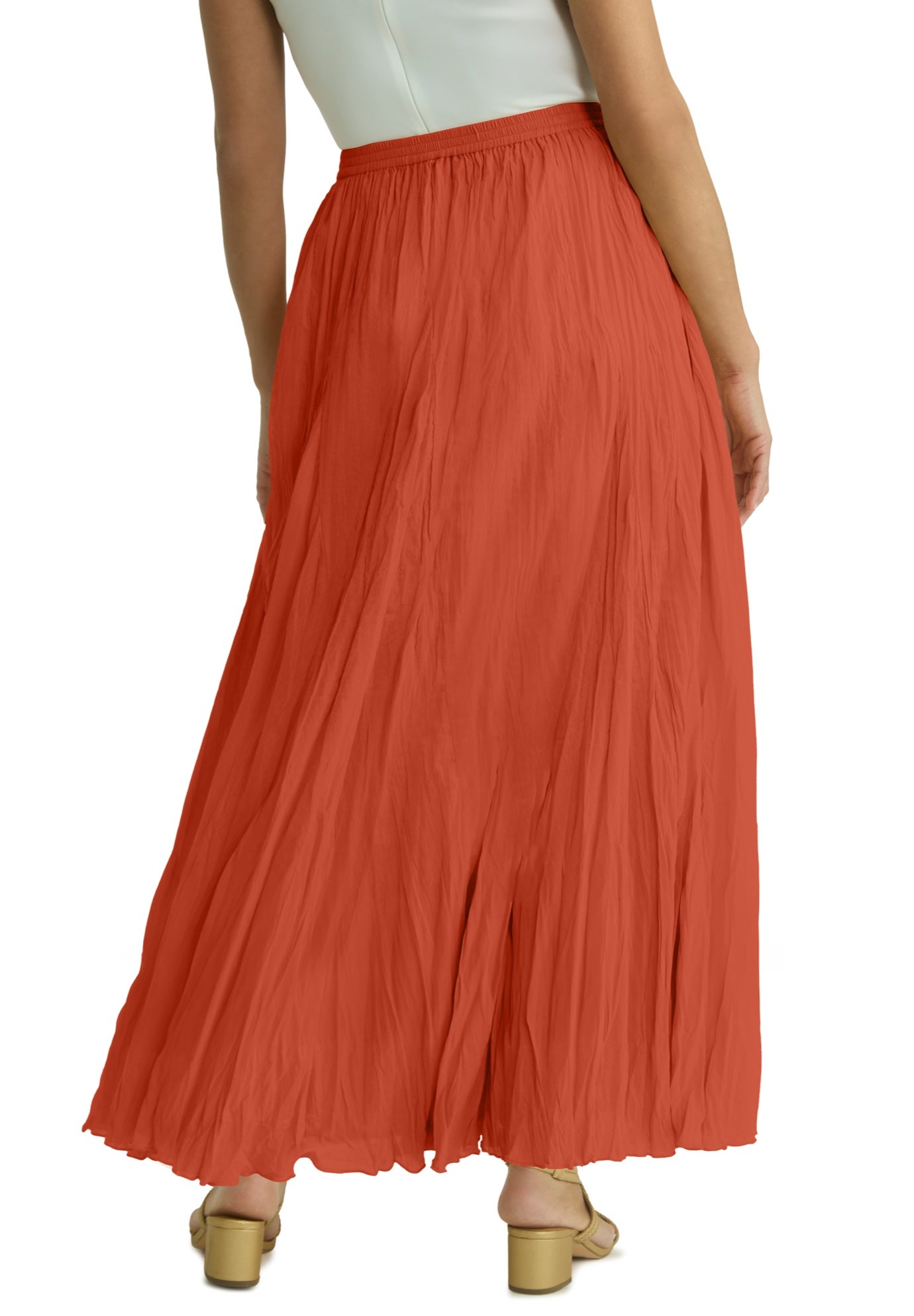 Flowing Crinkled Maxi Skirt image number 1