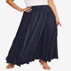 Flowing Crinkled Maxi Skirt image number null