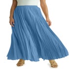 Flowing Crinkled Maxi Skirt image number null